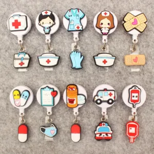 BadgeBuddiez™ Cartoon Nurse Reel