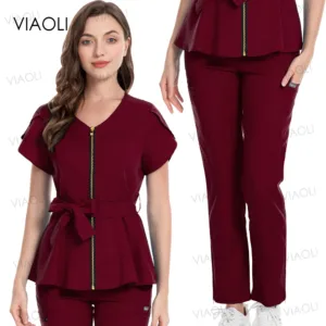 Peplum Top Style Scrub Set